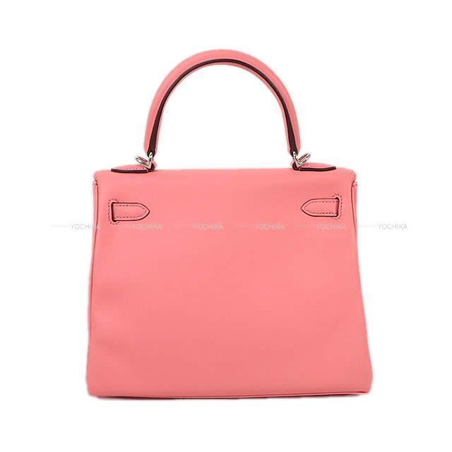 HERMES エルメス ハンドバッグ ケリー25 内縫い ローズエテ(ローズデテ) スイフト シルバー金具 新品