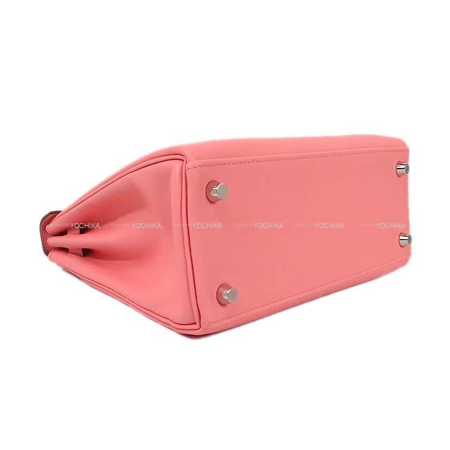 HERMES エルメス ハンドバッグ ケリー25 内縫い ローズエテ(ローズデテ) スイフト シルバー金具 新品