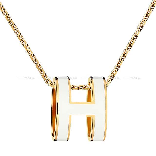 HERMES エルメス H型 チェーン ネックレス  