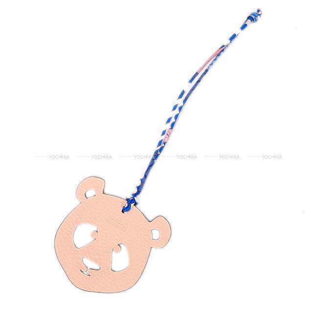 HERMES エルメス プティアッシュ バッグチャーム "パンダ" ローズエグランタイン/ショコラ トリヨン/エプソン 新品