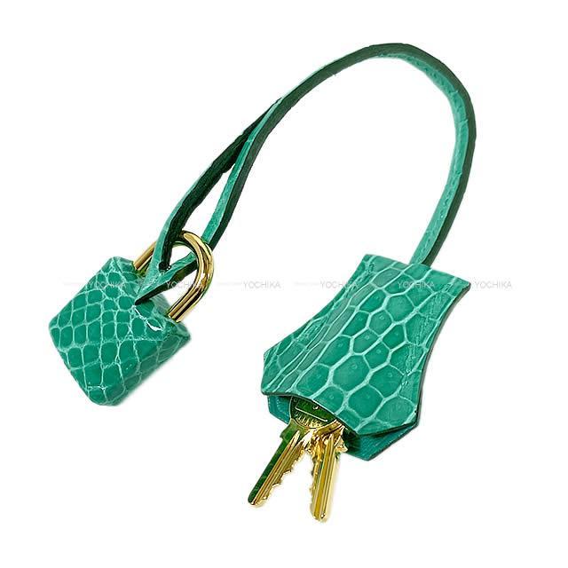 HERMES エルメス ハンドバッグ バーキン25 ヴェールジェイド クロコダイル ポロサスシャイニー ゴールド金具 新品
