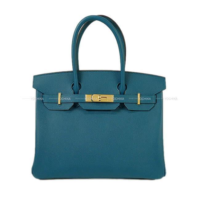 HERMES エルメス ハンドバッグ バーキン30 ヴェールボスフォール エプソン ゴールド金具 新品