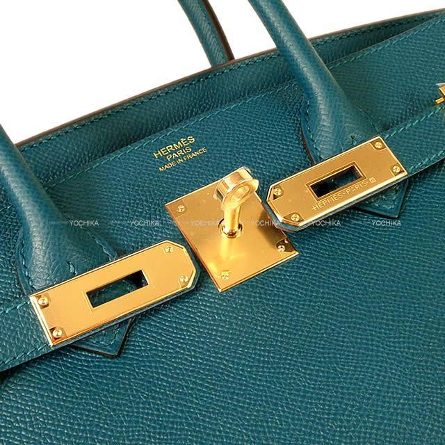 HERMES エルメス ハンドバッグ バーキン30 ヴェールボスフォール エプソン ゴールド金具 新品