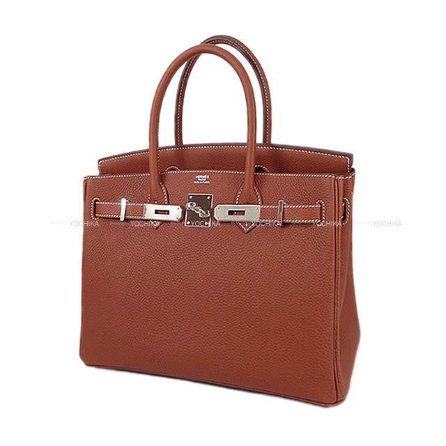 HERMES エルメス ハンドバッグ バーキン30 シエンヌ トゴ シルバー金具 新品未使用