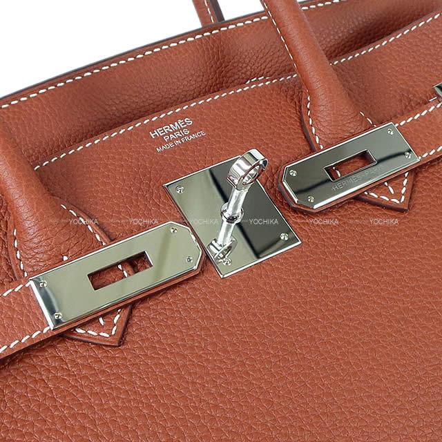 HERMES エルメス ハンドバッグ バーキン30 シエンヌ トゴ シルバー金具