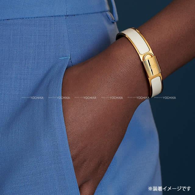 エルメス ブレスレット バングル "クリック カデナ" PM ブルーアビス エナメルファン 新品