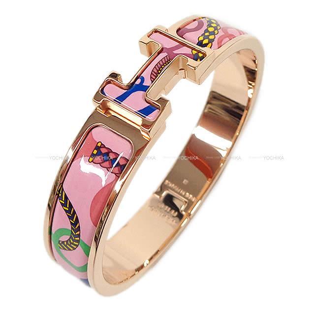 エルメス ブレスレット バングル クリック アッシュ PM 乗馬の装身具一式 ピンクデリリウム  新品