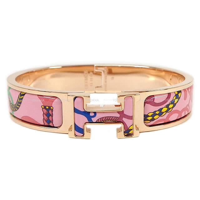 エルメス ブレスレット バングル クリック アッシュ PM 乗馬の装身具一式 ピンクデリリウム  新品