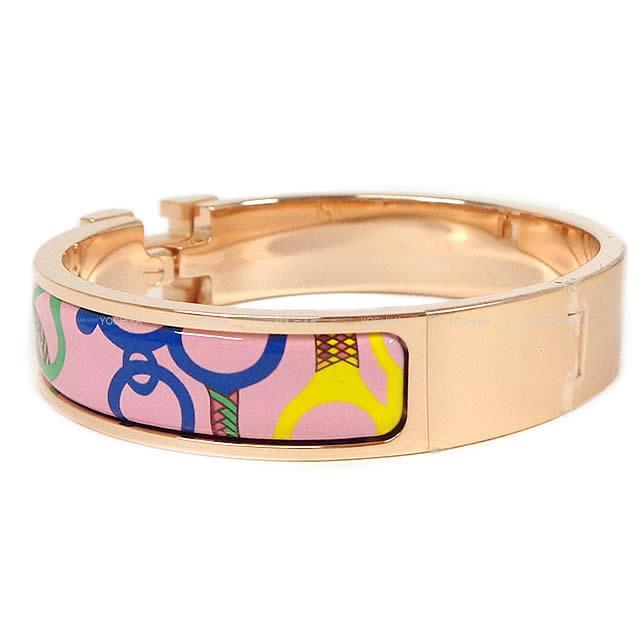 エルメス ブレスレット バングル クリック アッシュ PM 乗馬の装身具一式 ピンクデリリウム  新品