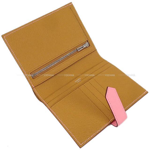 エルメス 財布 ベアンコンパクト ヴェルソ ローズコンフェッティXセサミ エプソン 新品