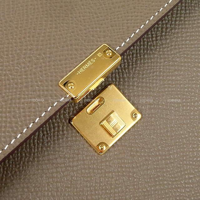 HERMES エルメス ショルダー ポーチ ウォレット バッグ "クリック 16" エトープ エプソン ゴールド金具 新品