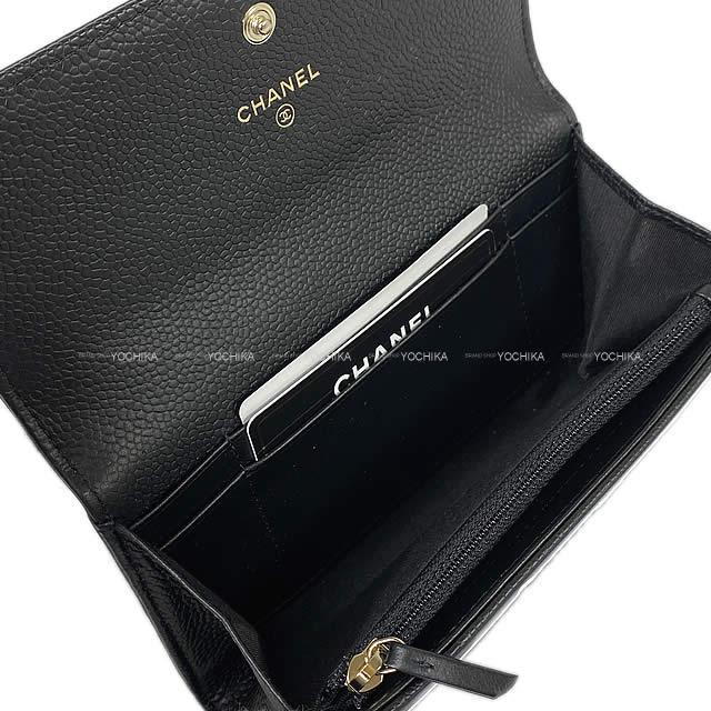 CHANEL シャネル ボーイシャネル マトラッセ ミディアム フラップ コンパクト 財布 黒 AP0813 新品