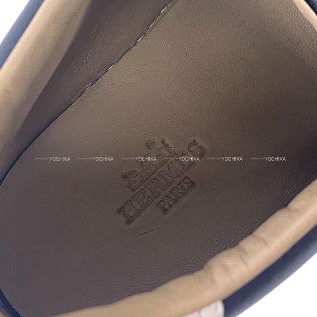 HERMES エルメス スニーカー クイック 黒(ブラック)X白(ホワイト