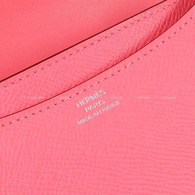 HERMES エルメス ショルダーバッグ コンスタンス 3 ミニ 18 ローズアザレ エプソン シルバー金具 新品