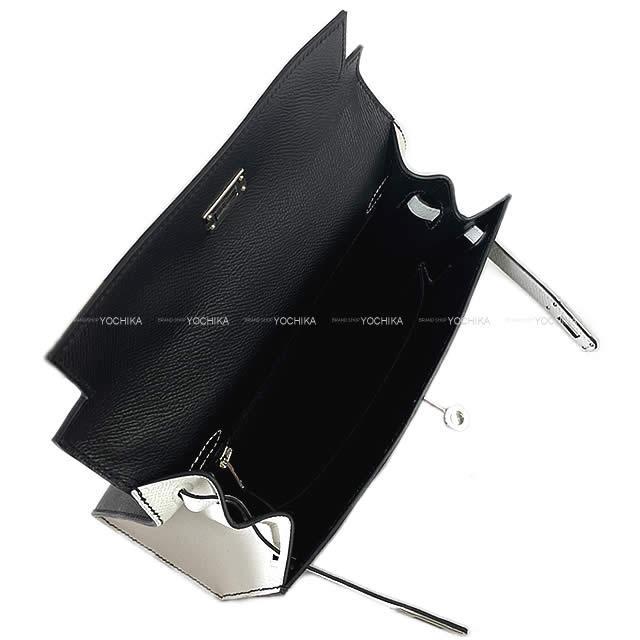 HERMES エルメス ハンドバッグ ケリー25 外縫い スペシャルオーダー 黒(ブラック)/白(ホワイト) 新品