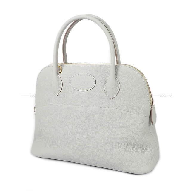 HERMES エルメス ショルダーバッグ ボリード31 グリスパール