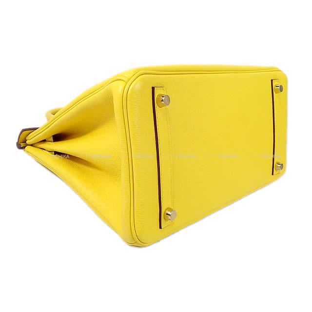 【恵比寿明治通り店】HERMES エルメス ハンドバッグ バーキン30 ジョーヌナプル トリヨンノヴィーヨ ゴールド金具 新品