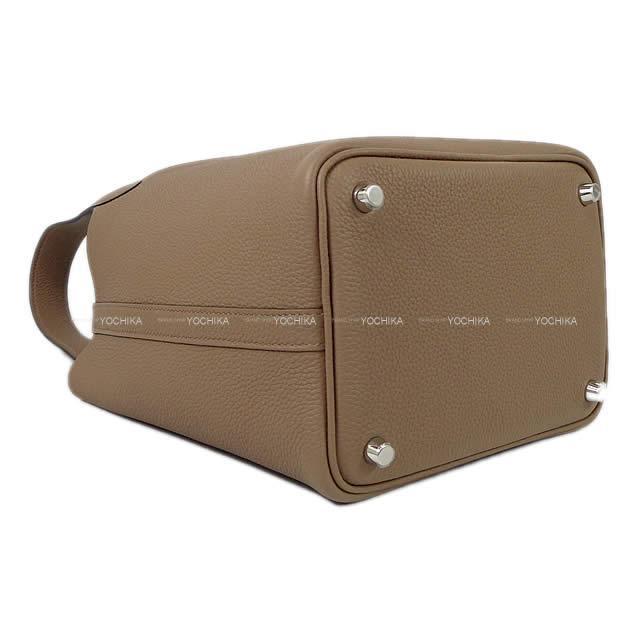 HERMES エルメス ハンドバッグ ピコタンロック 18 PM ベージュドゥワイマール トリヨンモーリス シルバー金具 新品