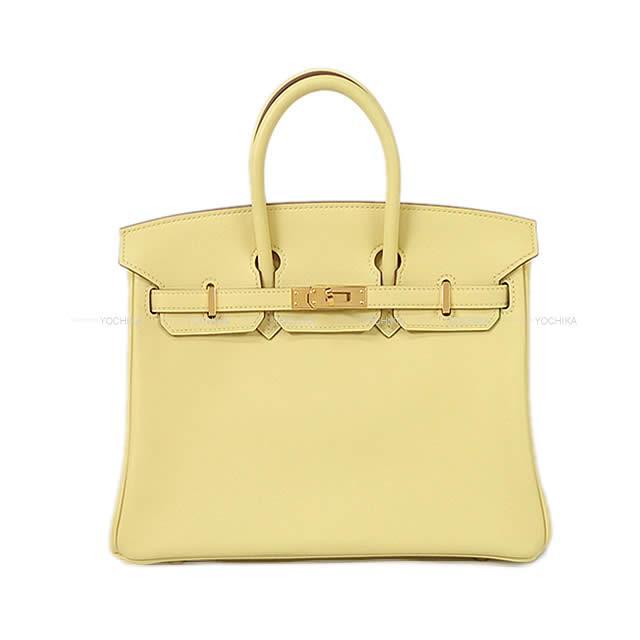 HERMES エルメス バーキン25 ジョーヌプッサン スイフト ゴールド金具 展示新品