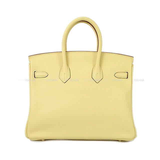 HERMES エルメス バーキン25 ジョーヌプッサン スイフト ゴールド金具 展示新品