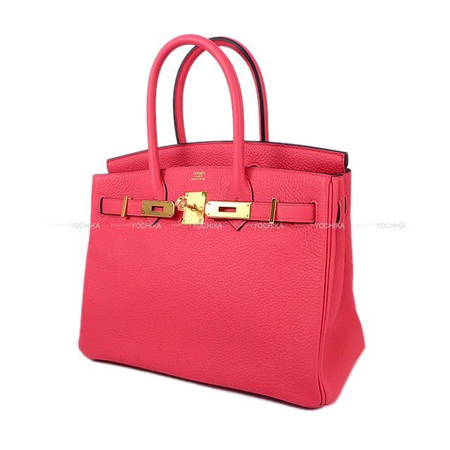 HERMES エルメス ハンドバッグ バーキン30 ローズエクストリーム(ローズエクストレーム) トリヨン ゴールド金具 新品