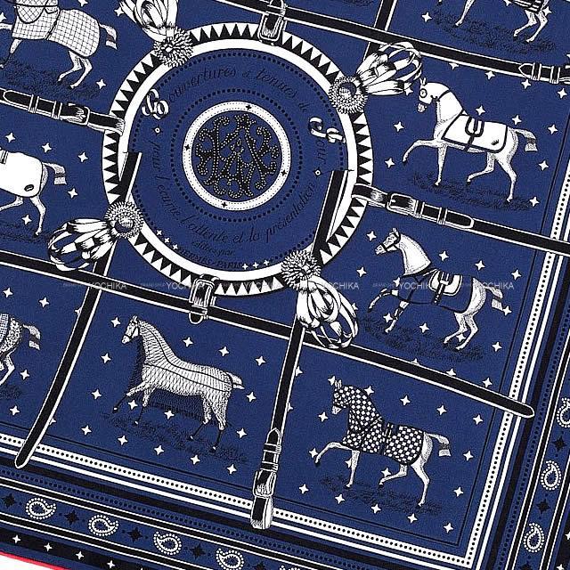2020年 春夏 新作 HERMES エルメス バンダナ カレ55 "馬着" マリン 新品