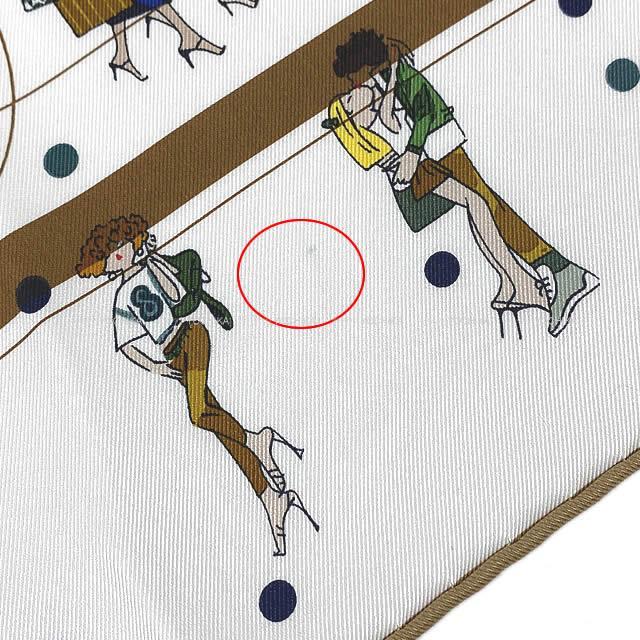 HERMES エルメス スカーフ カレ 70 "エクスリブリス パリジェンヌ" 白(ホワイト) 新品未使用