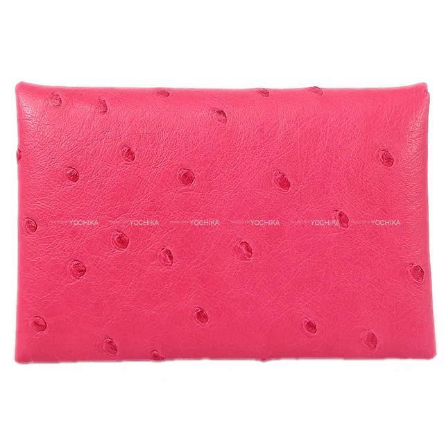 エルメス カードケース Calvi(カルヴィ) ヴェルソ ブルーブリュム/ブリック シェーブル 新品