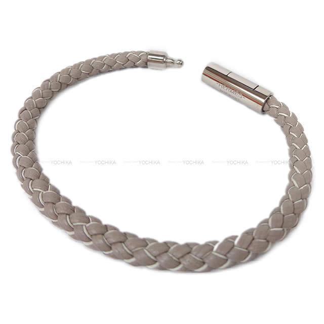 HERMES エルメス "GOLIATH ゴリアテ" ブレスレット ＃T5 グリアスファルト スイフト シルバー金具 新品