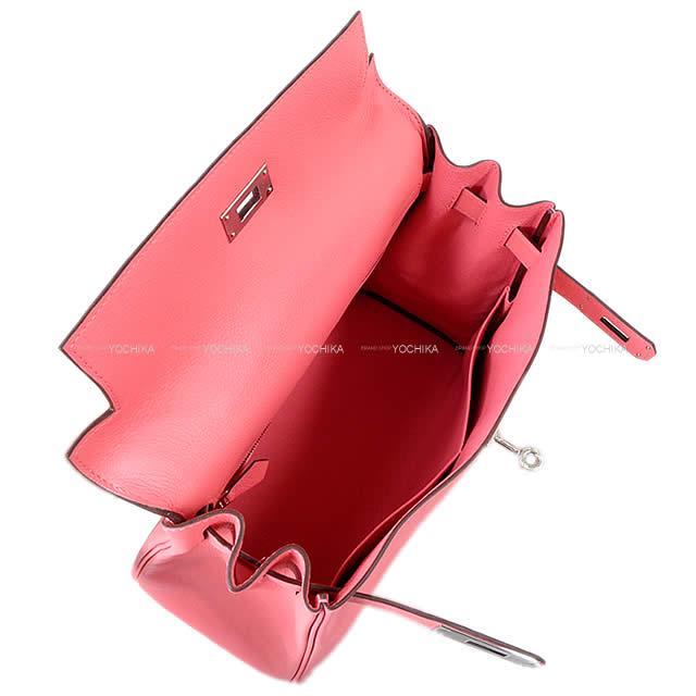 HERMES エルメス ハンドバッグ ケリー28 内縫い ローズアザレ エバーカラー シルバー金具 新品