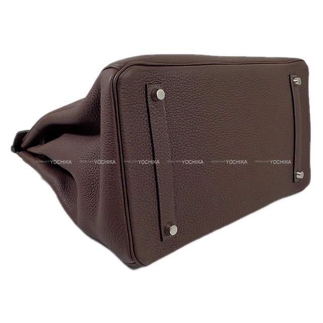 HERMES エルメス ハンドバッグ バーキン35 ショコラ トゴ シルバー金具 新品