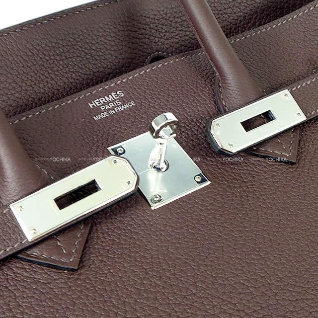 HERMES エルメス ハンドバッグ バーキン35 ショコラ トゴ シルバー金具 新品