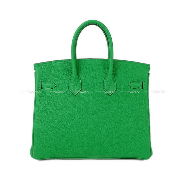 HERMES エルメス ハンドバッグ バーキン25 バンブー トゴ シルバー金具 新品