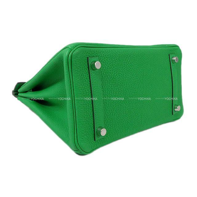 HERMES エルメス ハンドバッグ バーキン25 バンブー トゴ シルバー金具 新品