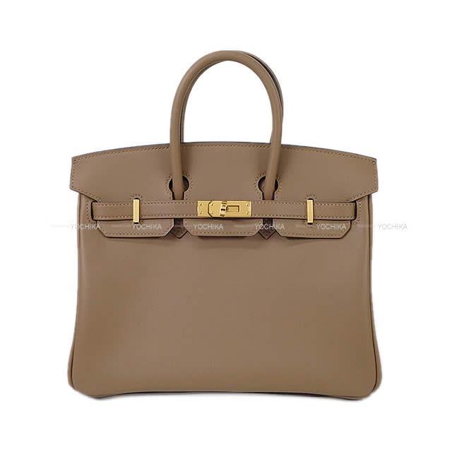 HERMES エルメス ハンドバッグ バーキン25 ベージュドゥワイマール