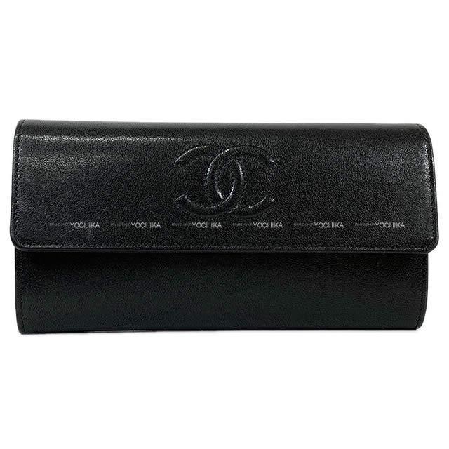 CHANEL・シャネル・長財布・ココマーク・Wホック・黒 CHANEL シャネル