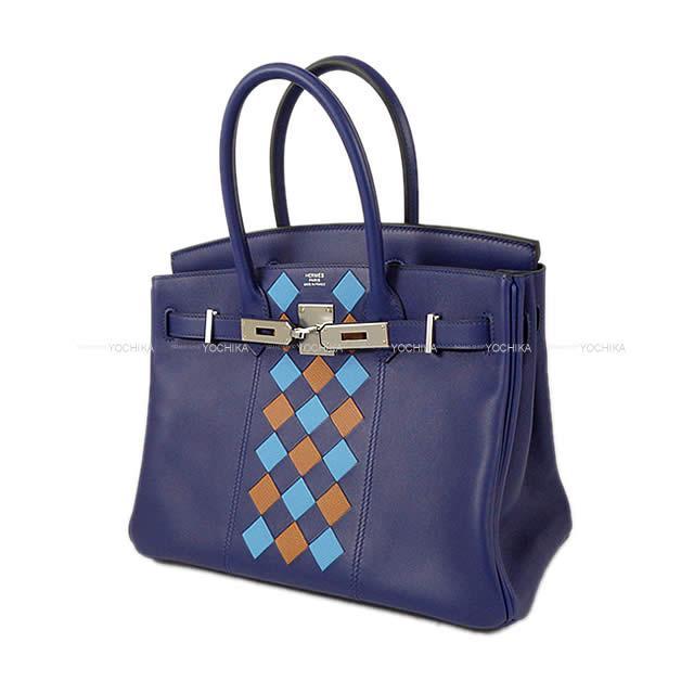 HERMES エルメス ハンドバッグ バーキン30 トレサージュ・ドゥ・キュイール