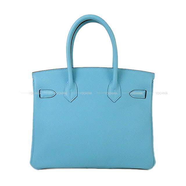 HERMES エルメス ハンドバッグ バーキン30 ブルーデュノール トゴ ゴールド金具 展示新品