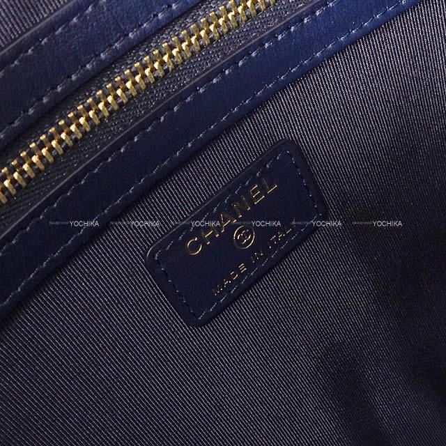 シャネル ビックココマーク ステッチ クラッチ ネイビーブルー デニム AP1164 新品