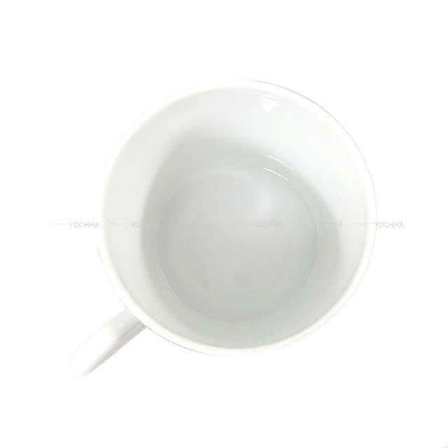 エルメス コーヒーカップのみ 90ml "モザイク 24" プラチナX白 ポーセリン(陶器) 新品