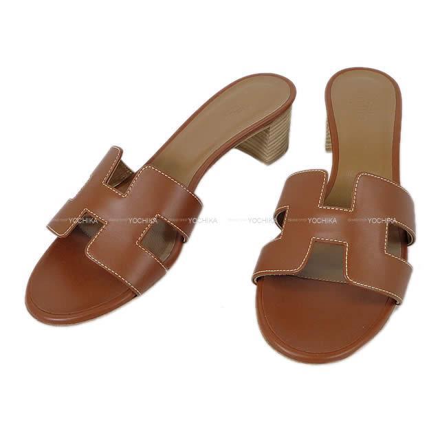 HERMES エルメス レディース Hモチーフ ヒール付 サンダル  