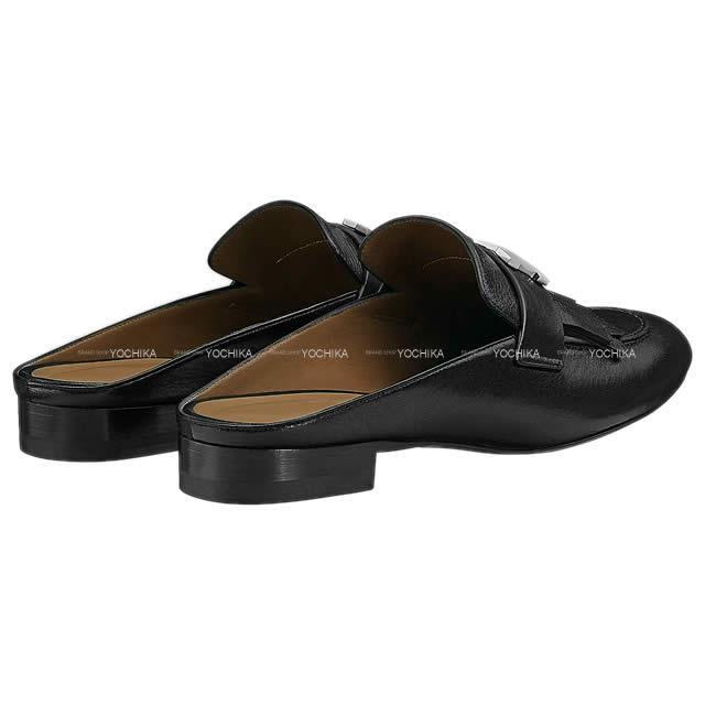 HERMES エルメス レディース H金具 フリンジ ミュール サンダル  