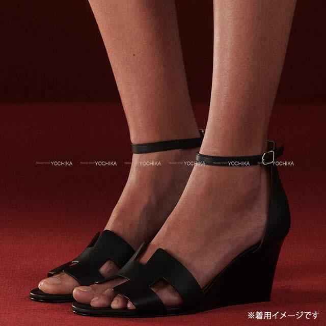 HERMES エルメス レディース Hモチーフ スタッズ ストラップ ヒール  