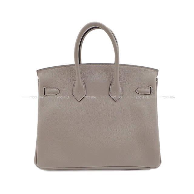 HERMES エルメス ハンドバッグ バーキン25 グリアスファルト トリヨンノヴィーヨ シルバー金具 新品