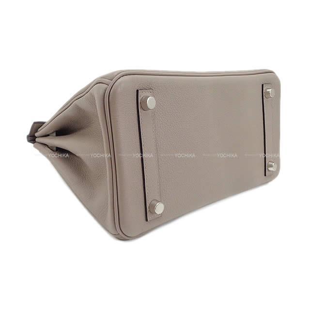 HERMES エルメス ハンドバッグ バーキン25 グリアスファルト トリヨンノヴィーヨ シルバー金具 新品