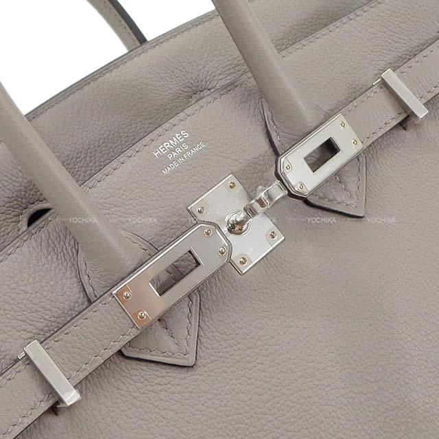 HERMES エルメス ハンドバッグ バーキン25 グリアスファルト トリヨンノヴィーヨ シルバー金具 新品