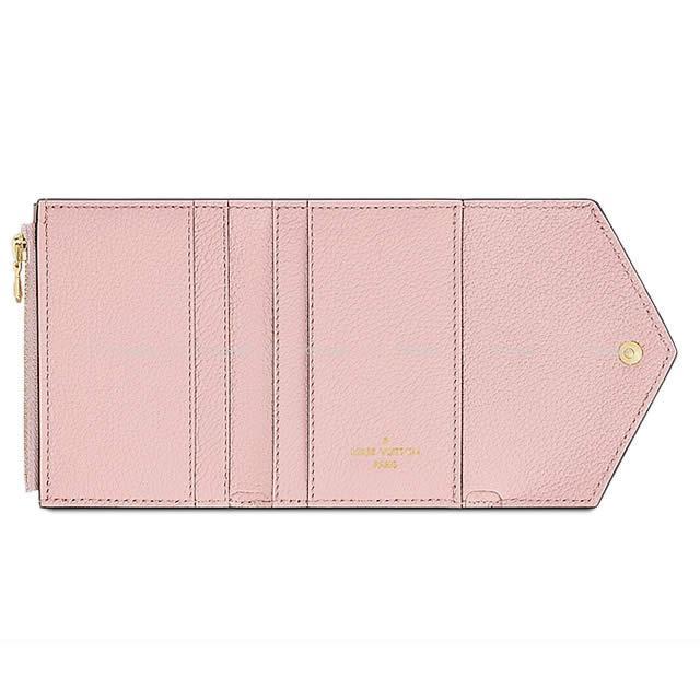 LOUIS VUITTON ルイ・ヴィトン コンパクト 財布 "ポルトフォイユ・ゾエ" ローズプードル