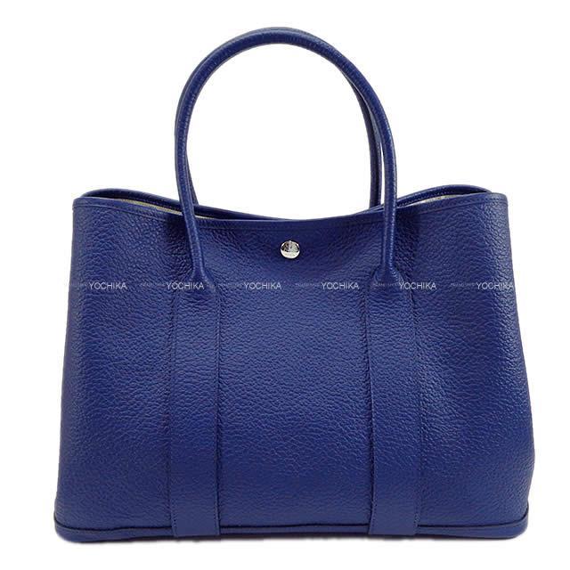 エルメス ハンドバッグ ガーデンパーティ 36 PM ブルー