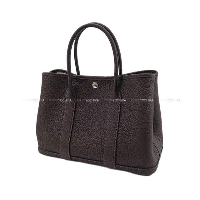 HERMES エルメス トートバッグ ガーデンパーティ 30 TPM エベンヌ 