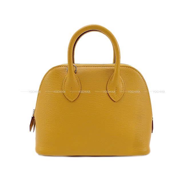 HERMES エルメス ショルダーバッグ ボリード 1923 ミニ ジョーヌアンブル シェーブル シルバー金具 新品未使用